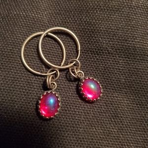 Vintage glass dangles